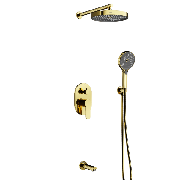 Mistillo Altın Ankastre Duş Seti Mak152