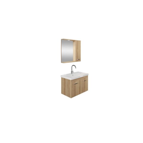 Karen Nil 80 cm Sonomo Banyo Dolabı