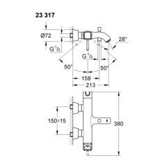 Grohe Grandera Banyo Bataryası Krom-Altın