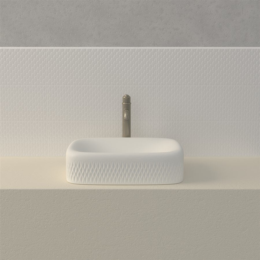 New Age Lavabo 56 Cm Mat Beyaz