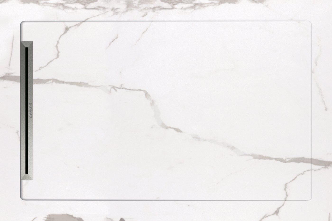 AQUANİT 80x120 Infinity Beyaz Porselen Duş Karosu