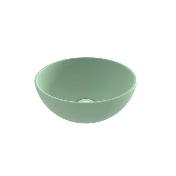 BOCCHI Sottile Slim Line Yuvarlak Mini Lavabo 26 cm, Mat Mint Yeşil