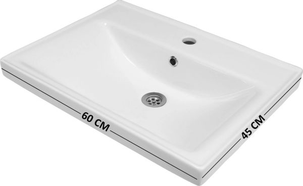 Karen Arya 60 cm Antrasit Banyo Dolabı