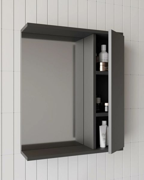 Karen Arya 60 cm Antrasit Banyo Dolabı