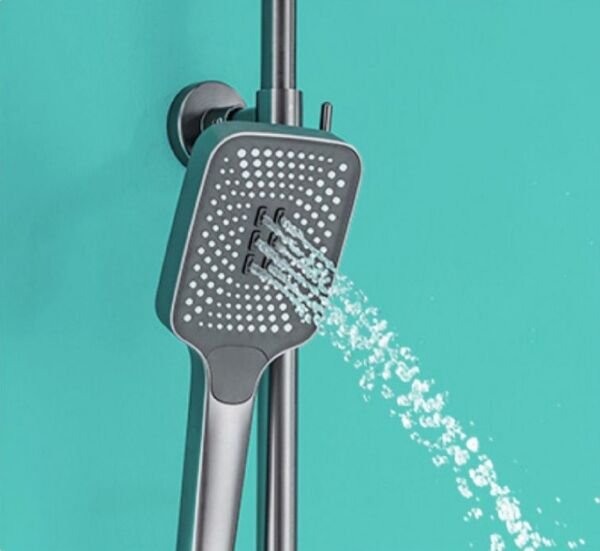 NEWARC Zeta Digital Duş Ünitesi Metalik Gri