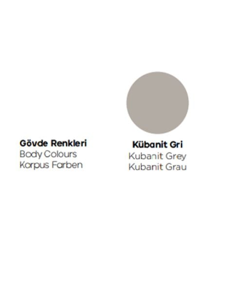Karen Bulut 100 cm Kübanit Gri Banyo Dolabı