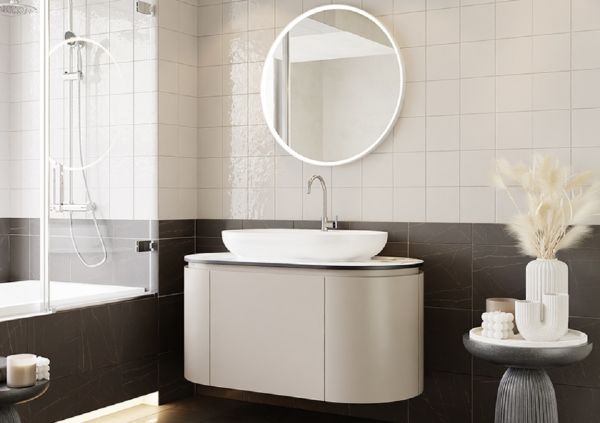 Karen Bulut 100 cm Kübanit Gri Banyo Dolabı