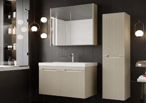 Karen Begonvil 60 cm Kaşmir Banyo Dolabı