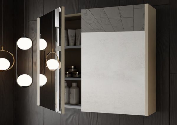 Karen Begonvil 60 cm Kaşmir Banyo Dolabı