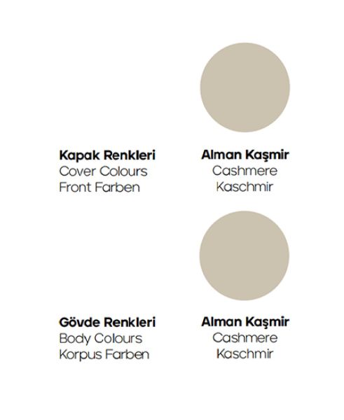 Karen Bella 100 cm Kaşmir Banyo Dolabı