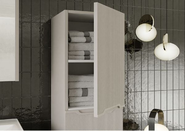 Karen Bella 100 cm Kaşmir Banyo Dolabı