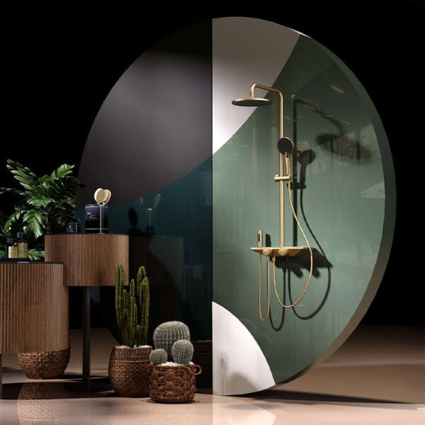 Newarc Bold Mat Altın Bataryalı Duş Ünitesi