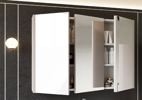 Karen Liana 100 cm Alman Kahve Banyo Dolabı