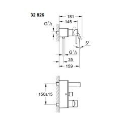 Grohe Allure Banyo Bataryası