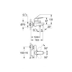 Grohe Eurocosmo Banyo Bataryası
