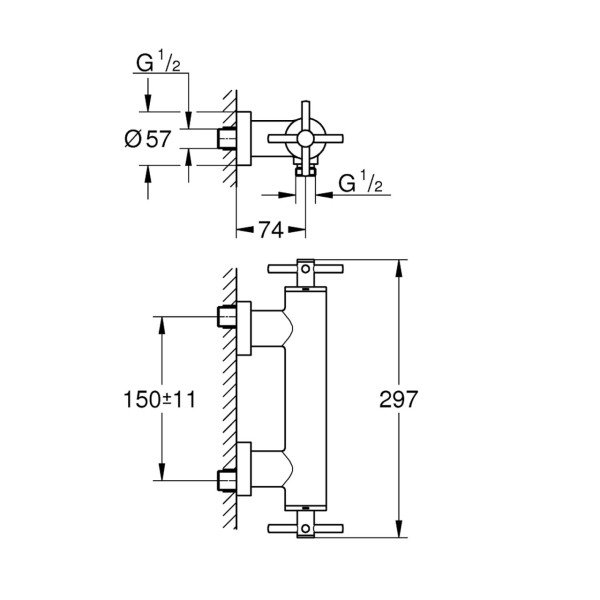 Grohe Atrio duş bataryası