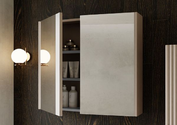 Karen Yağmur60 cm Alman kahve Banyo Dolabı