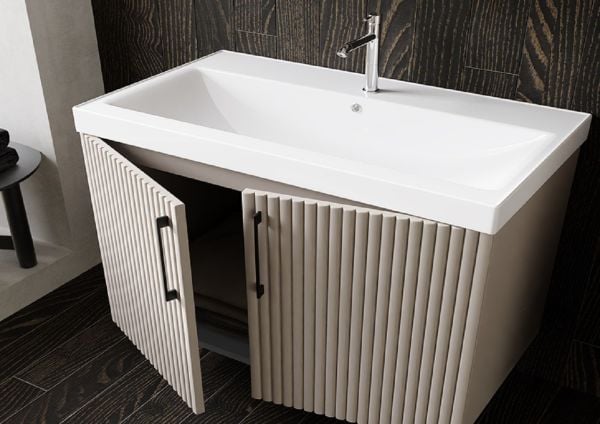 Karen Yağmur60 cm Alman kahve Banyo Dolabı