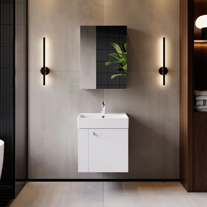 Creavit Font 50 cm Banyo Dolabı Beyaz