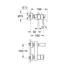 Grohe Concetto Banyo Bataryası